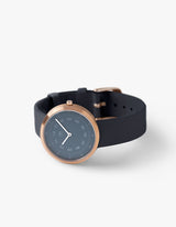 Navy minimalist womens watch