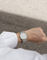Grey mens field watch