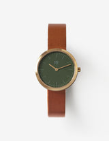 Dusty Olive minimalist womens watch