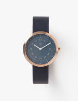 Navy minimalist womens watch