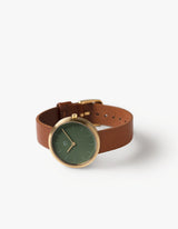 Dusty Olive minimalist womens watch