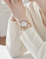 Vàng hồngmesh watches for women