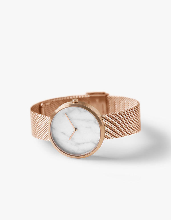 Vàng hồng mesh watches for women