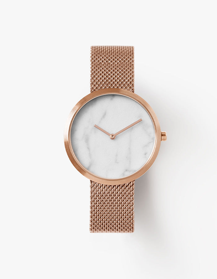 Vàng hồng mesh watches for women
