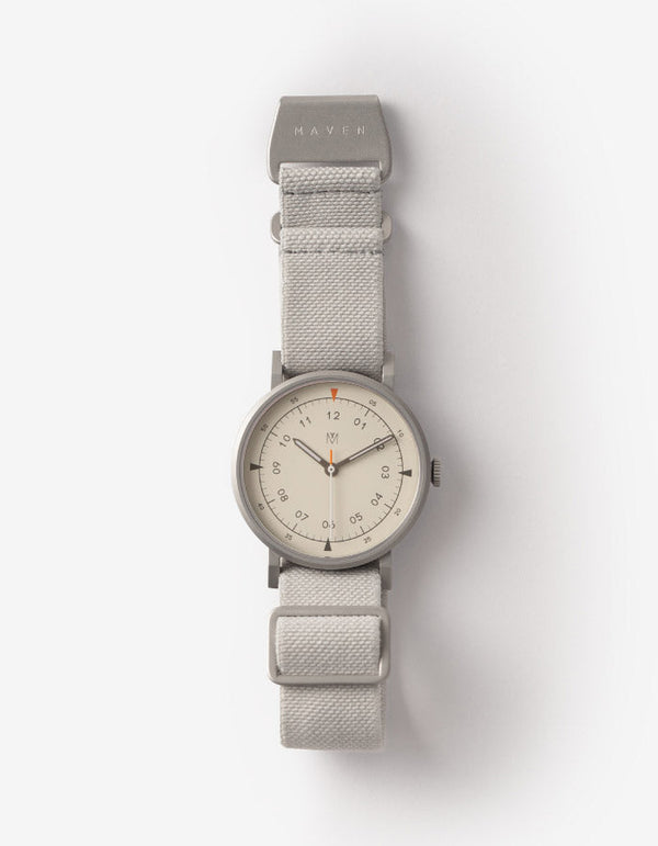 Grey mens field watch