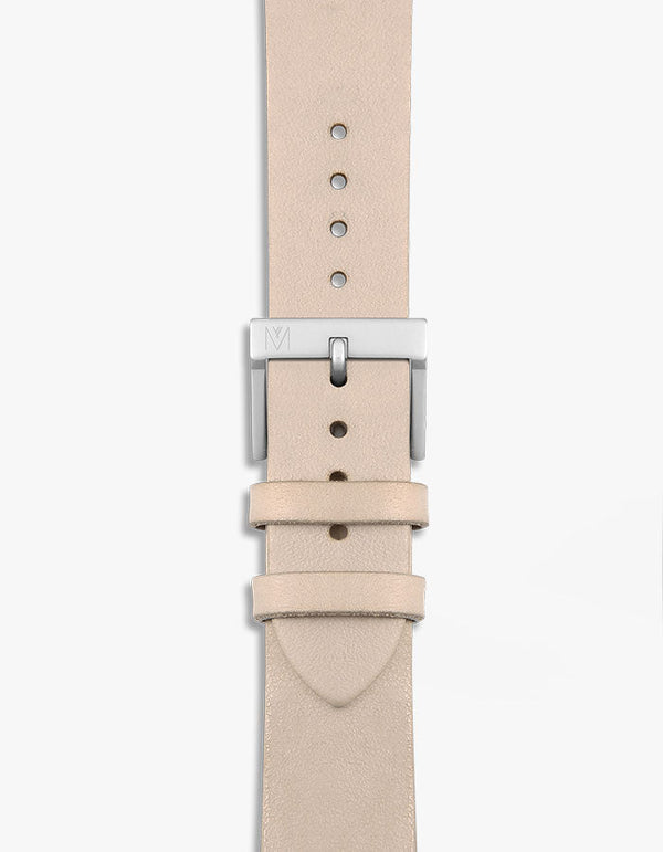 Beige leather watch bands