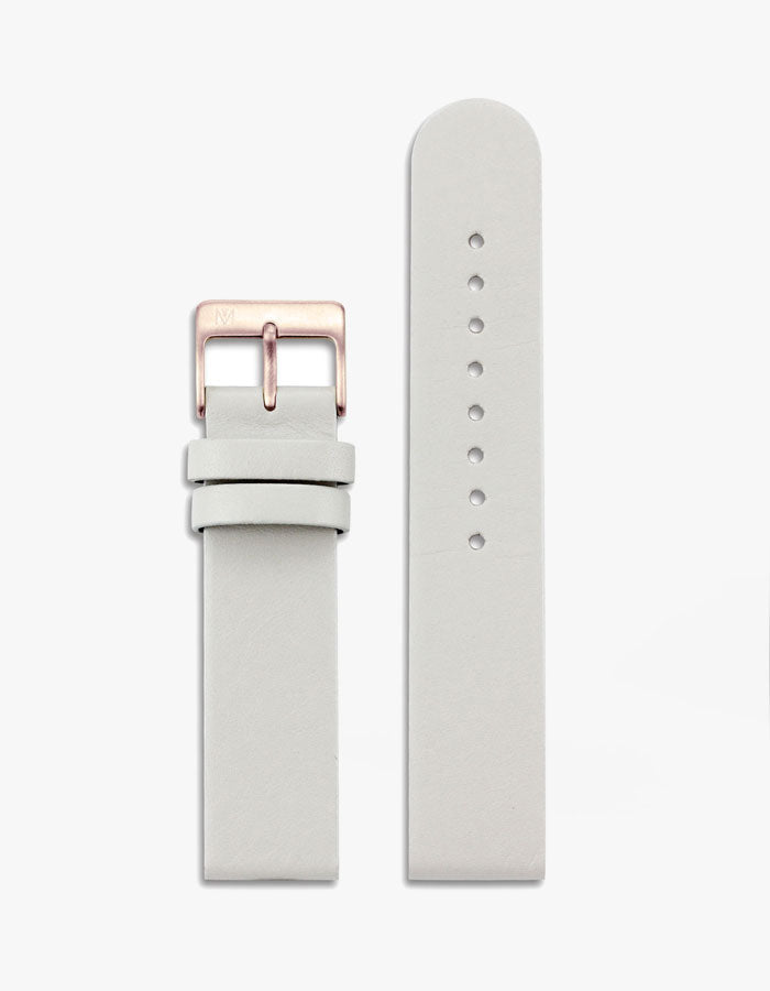 Off-white leather watch bands